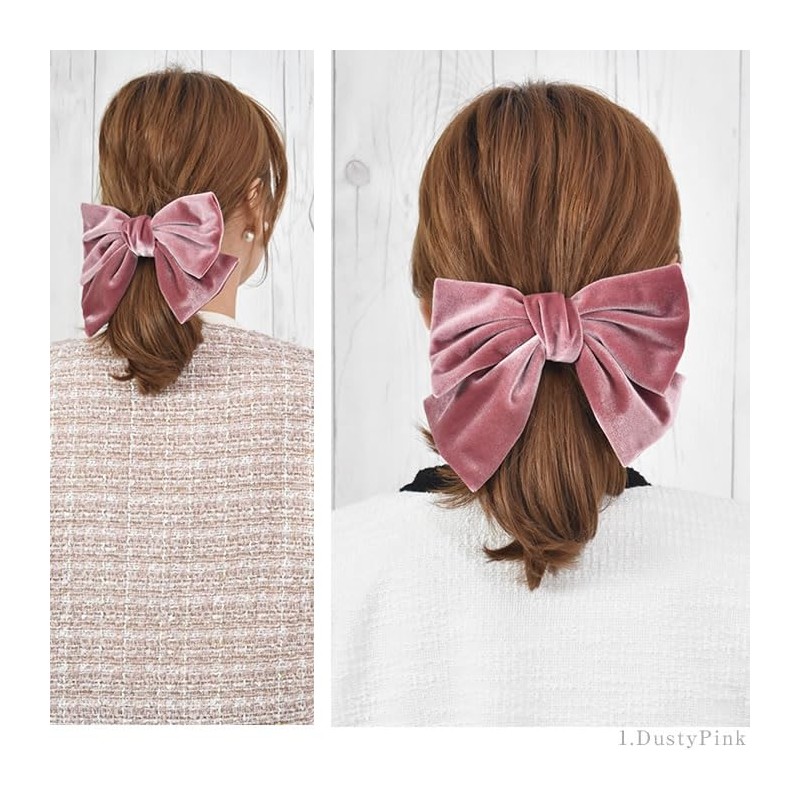 Ribbon Elastic Large Women's Velour Wedding Graduation Cute Stylish Hair