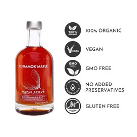Runamok Maple Sugarmaker's Cut - Traditional Grade A Maple Syrup, Amber Color, Rich Taste | Real Maple Syrup | Classic Breakfast & Pancakes Syrup | 25.36 Fl Oz (750mL) | Special Present For Holidays