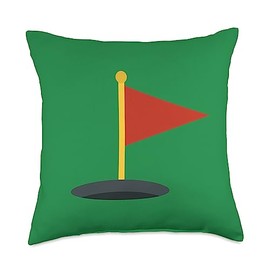 Red Flag Golf Tees Real Life Red Flag Golfers Throw Pillow, 18x18, Multicolor