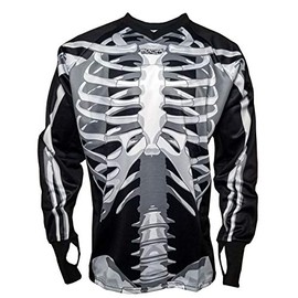 Social Paintball SMPL Unpadded Jersey, Skeleton Bones (3X-Large)