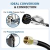 Rushare 2 Feet Universal Gas Grill Regulator and Hose, Propane