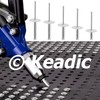 Keadic 135-piece 5 sizes aluminium blind rivets assortment set includes