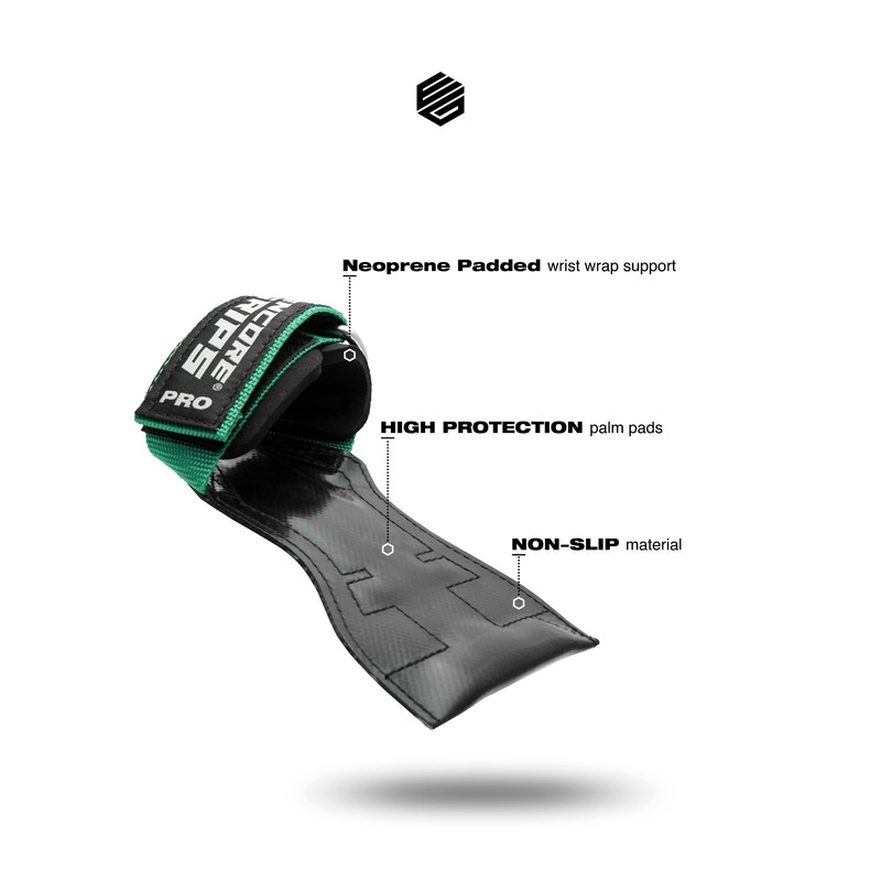 Encore Grips® Lifting Straps for Strength Training, Fitness, Bodybuilding, Weightlifting,