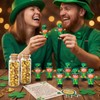 Lizgoxd 12Set St Patricks Day Mini Leprechaun Figurine Toys Small