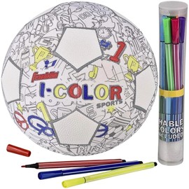Franklin Sports Kids Mini Soccer Ball - iColor Kids Toy- Youth Soccer Ball - Boy + Girls Toy Ball - Custom Color + Markers Included