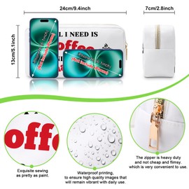 Lash Artist Gift Makeup Bag Eyelashes Gift Coffee Lover Gifts Christmas Thank You Gift for Makeup Lover Friend Sister Coworker Lashes Girl Gift Cosmetic Bag Birthday Thanksgiving Gifts Travel Pouch