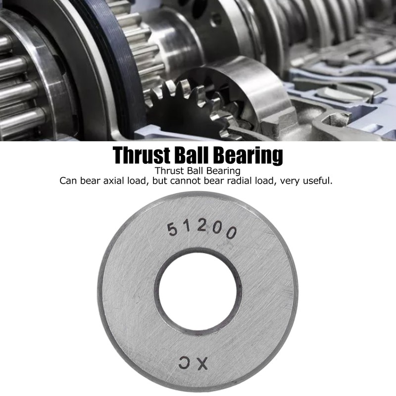 10Pcs Thrust Ball Bearing Single Direction Accessory Replacement Set Kit