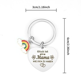 Best Mum Gift for Mothers Keyring Mother's Day Gift Birthday Gift Christmas Gifts Easter Gift Mother Gift Valentine's Day Christmas Gifts for Mum from Daughter Son, Stainless Steel Mom Keychain6