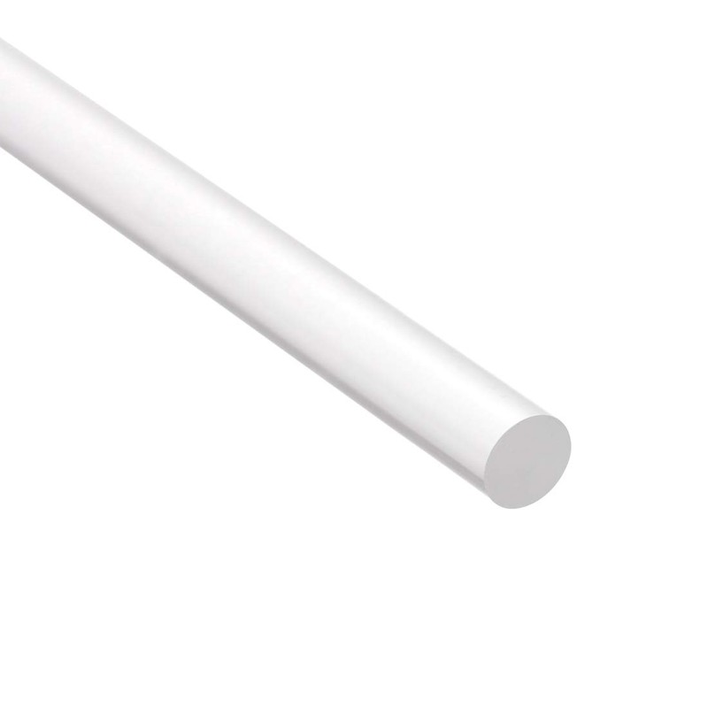 sourcing map 3mmx200mm Transparent Clear Solid Acrylic Round Rod PMMA