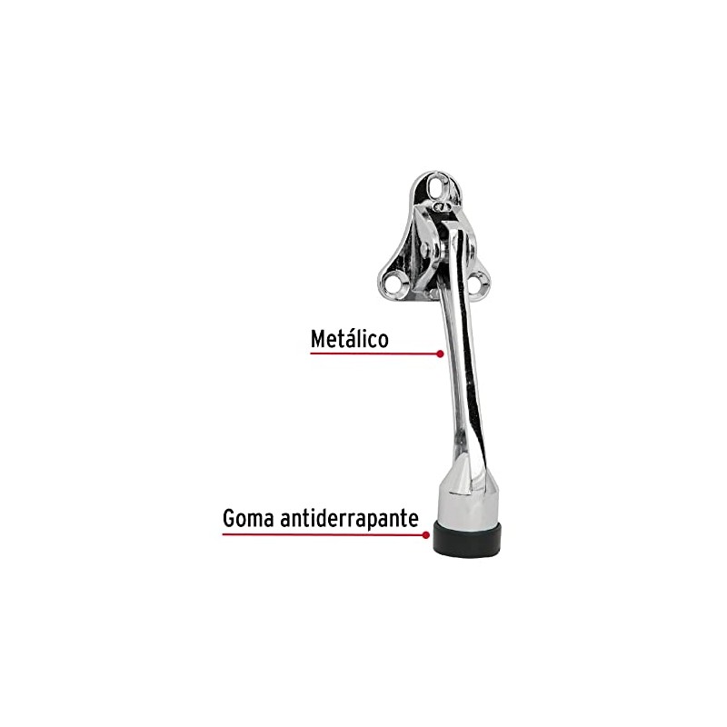 Hermex FIPU-3, Fija puerta antiderrapante acabado de cromo