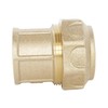 Somatherm 837-20-15 Straight Connector f15x21-20 Brass, Grey