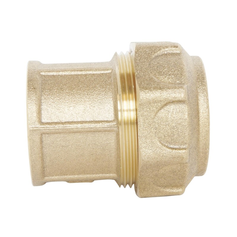 Somatherm 837-20-15 Straight Connector f15x21-20 Brass, Grey