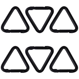 6 Pcs Durable Hook Kettle Buckle Triangle Outdoor Camping Hiking Key Chain Heavy Duty Snap Hook Triangle for Outdoor Camping Kettle Buckle Hiking Accessories