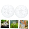 Levemolo Crystal Glass 2pcs Decorative for Fountains Fish Tanks and