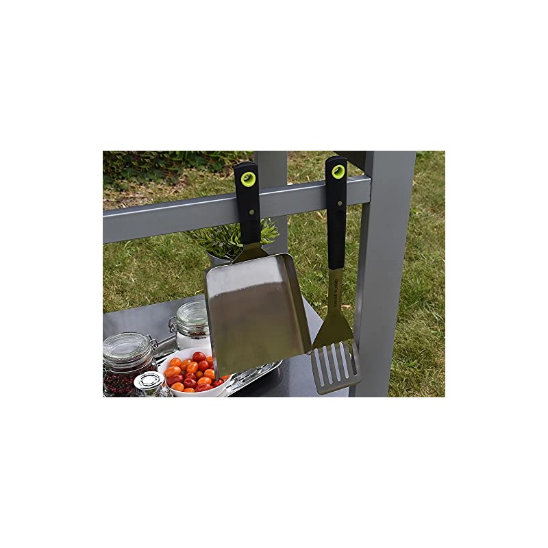 Cook'in garden Black Stainless Steel Magnetic Pot Spatula AC177