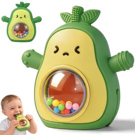 Mordedera para Bebé de Silicona Suave, Juguete de Dentición con Texturas, Diseño Ergonómico Fácil de Sujetar, Ligera y Cómoda, para Bebés 3-12 Meses