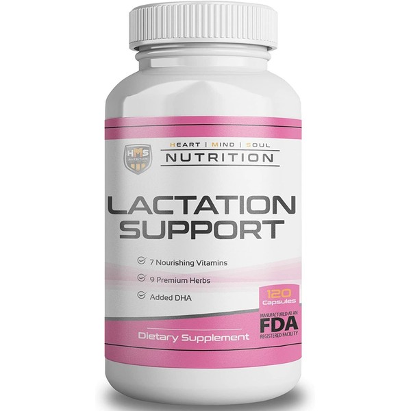 HMS Nutrition Lactation Support -  Breastfeeding Support - 120 Vegan Capsules