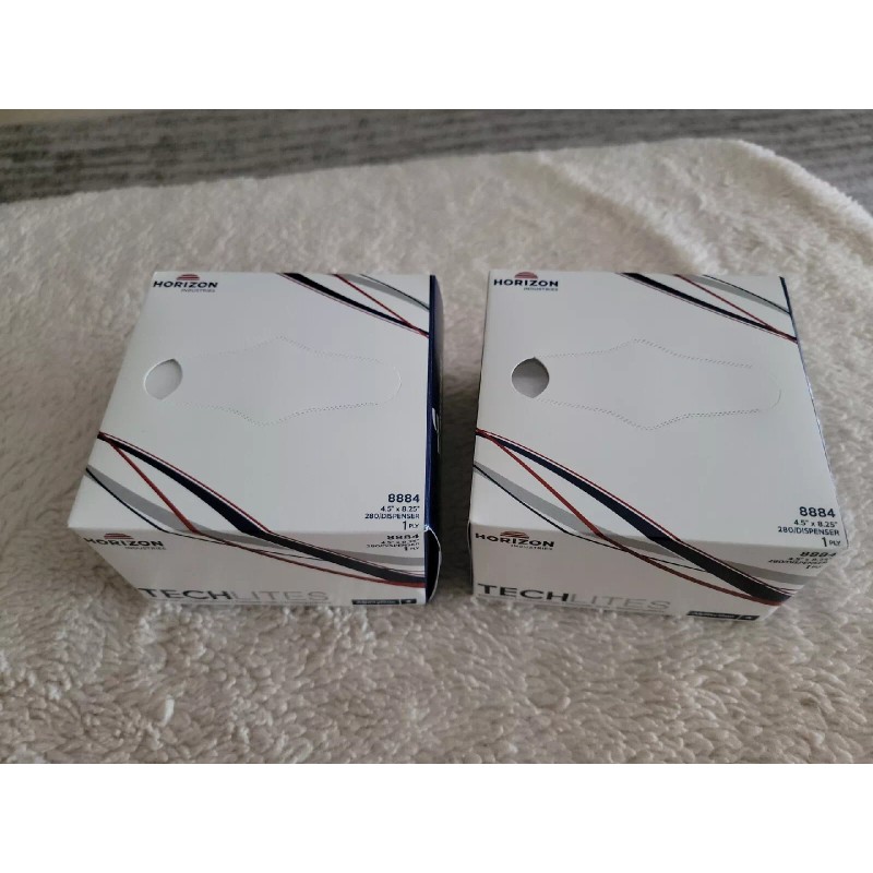 skilcraft (2) Horizon TechLites Dry Wipe 8884, Delicate Task Tissue,