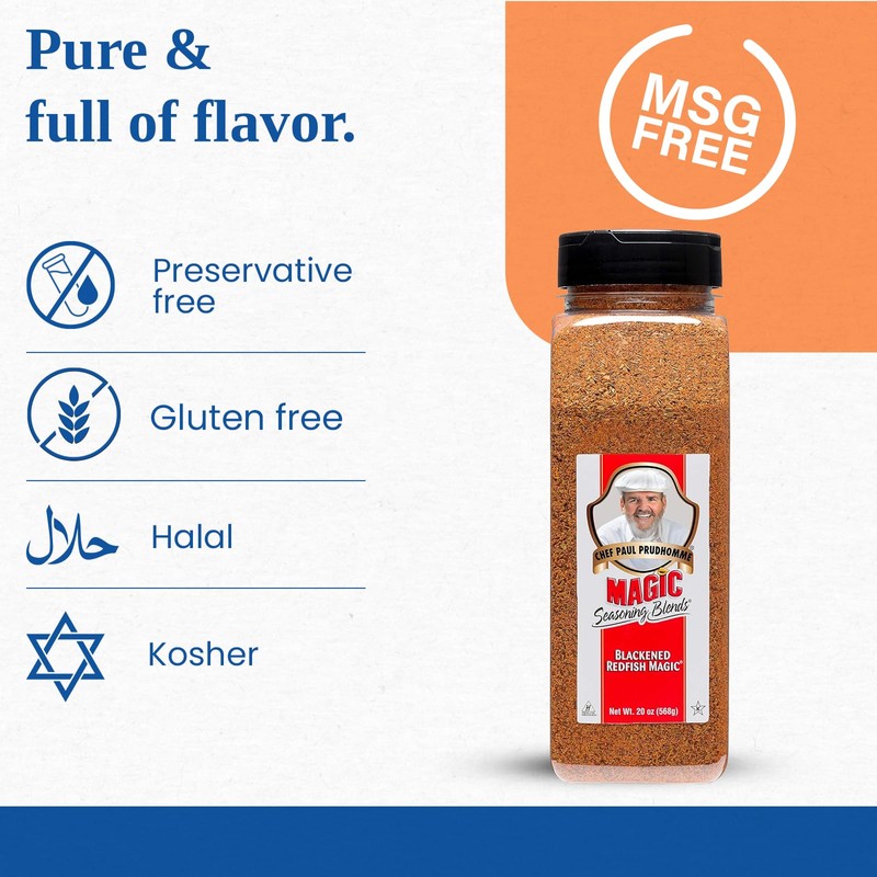 Chef Paul Blackened Redfish Magic Seasoning Blends | Cajun-Style Spices