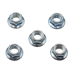 M12 / 12mm x 1.25 Self Lock Flange Nuts M12x1.25 5 Pack