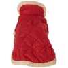 Dog Gone Smart Bed DGSWSBQ0806 Nanosuede Belly Quilted Dog Jacket,