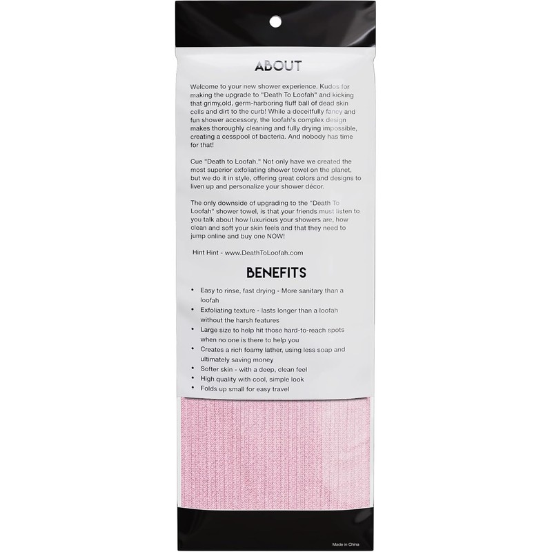 Toalla Exfoliante para Ducha Death To Loofah – Spa Corporal