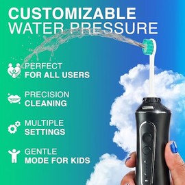 Puur Smile Irrigador Dental Profesional de Agua – Cuidado dental avanzado para una boca, encías y dientes más saludables – Irrigador bucal impermeable