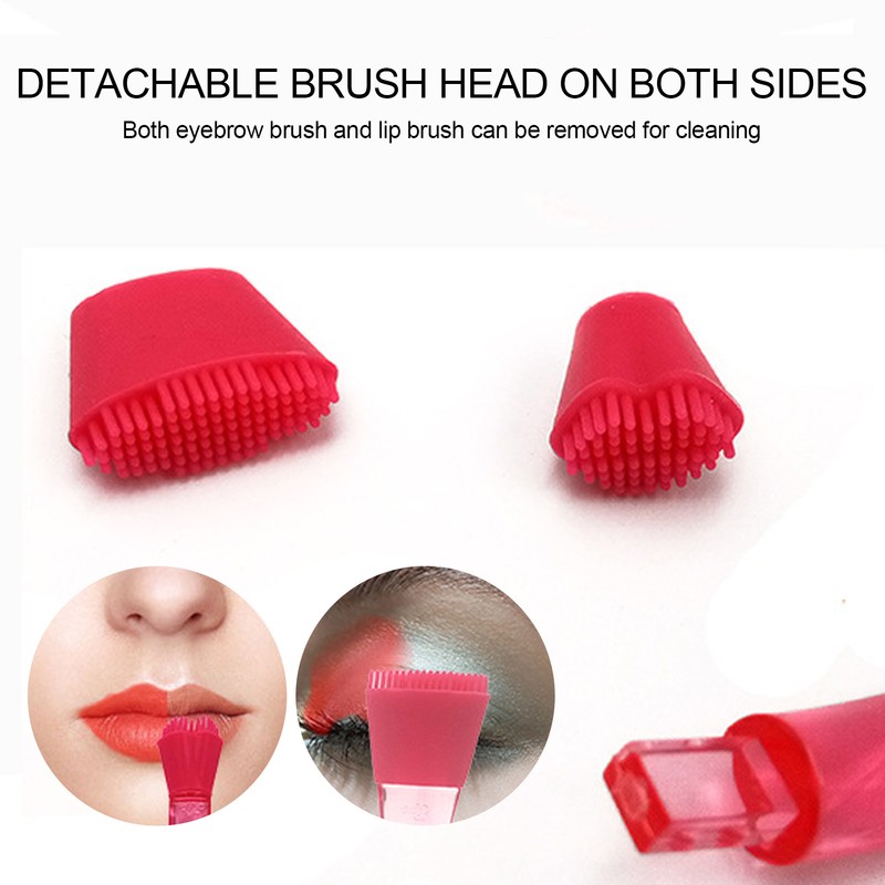 Facial Cleaning Brush Silicone Face Wash Brush DoubleSided Makeup Remover