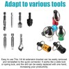 Eclovane 6PCS Hex Screwdriver Holder, Magnetic Tool Organizer for Workshop,