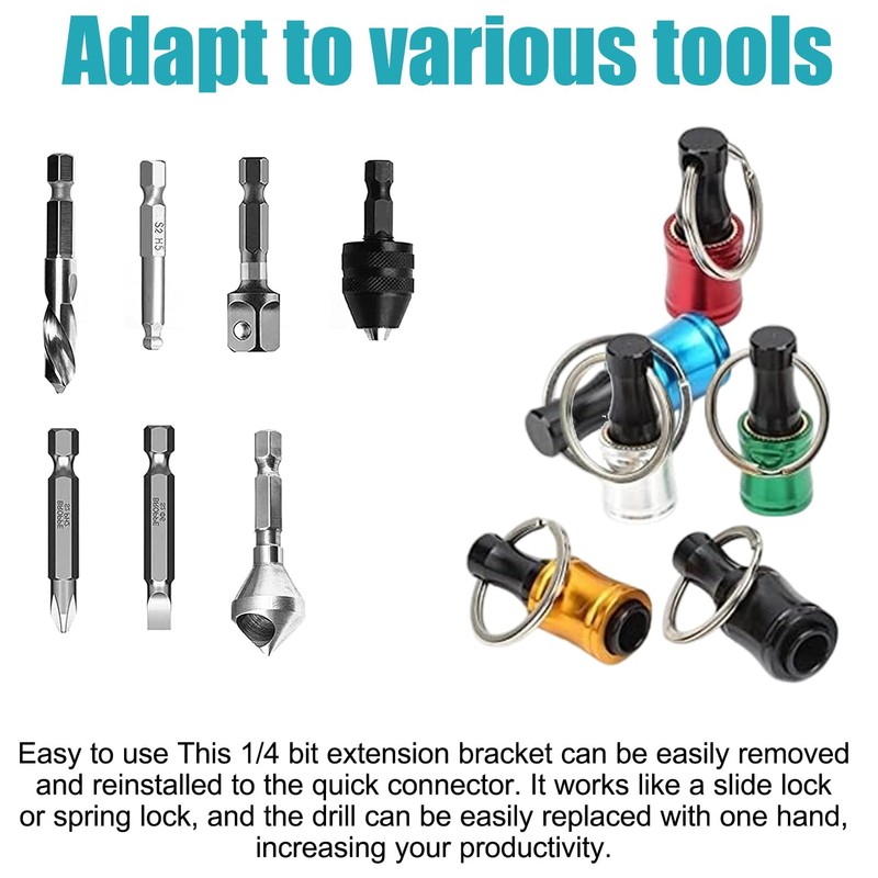 Eclovane 6PCS Hex Screwdriver Holder, Magnetic Tool Organizer for Workshop,
