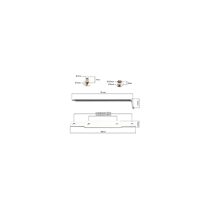 ROLLLRA | Reparatur-Set für Mini-Gurtband 14mm mit Nieten [234-mini]