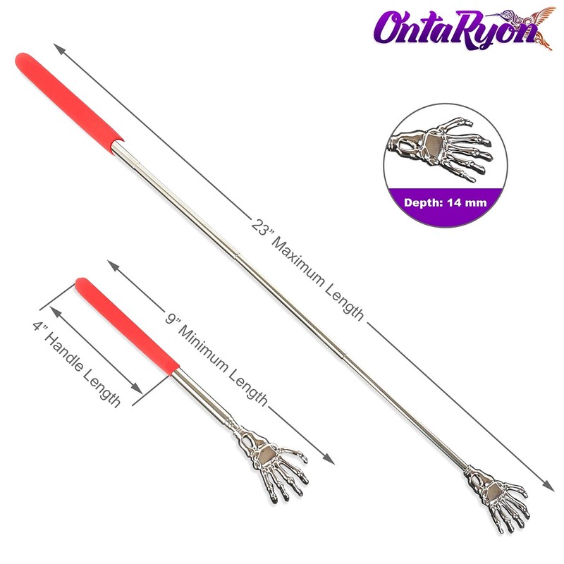 OntaRyon Telescopic Back Scratcher Gift Idea for Men and Women