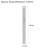 sourcing map 5pcs Mn Steel Feeler Gauge 0.6mm Thickness 150mm