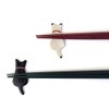 光陽 Pottery Chopstick Rest Black Approximately/6 X/2.5 cm carring-have Cat