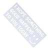 DUSCOKE Cute Car Sticker Decal with Smiley Face, I Hope
