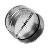 HVAC OV 4 Inch Backdraft Damper, One-Way Airflow Ducting Insert with Spring-Loaded Folding Blades (4 Inch)