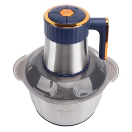 Electric Food Chopper, Meat Grinder with 5L Stainless Steel Bowl, 500W Copper Motor for Kitchen Meat Vegetables Onion Garlic Salad Fruits Nuts (US Plug 110V)