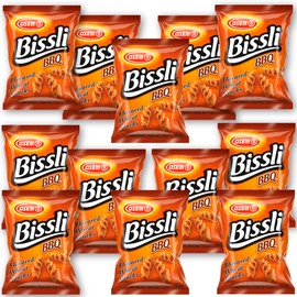 Osem Bissli BBQ Flavored Crunchy Wheat Snack -No Food Coloring or Preservatives, 2.5 Ounce Bags (Pack of 12)