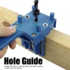 Woodworking Drilling Template 8-Piece Universal Dowel Aid with Adjustable Drill