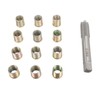 Thread Repair Tools 12Pcs Stainless Steel Inserts with 1Pc Screw