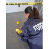 Crime Scene Evidence Tents with Scale, Numbered 1-20