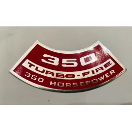 g store Camaro Chevelle Nova Impala 350 350 Horsepower Air Cleaner Decal