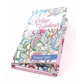 Colour TherapyAssorted Design Travel Colouring Set