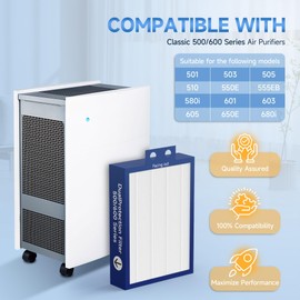 XBWW 500/600 Series Replacement Filter Compatible with Classic 500/600 Series Air Cleaner Purifier 501 503 505 510 550E 555EB 601 603 605 650E Particle Filters, 3 Pcs 1 Sets