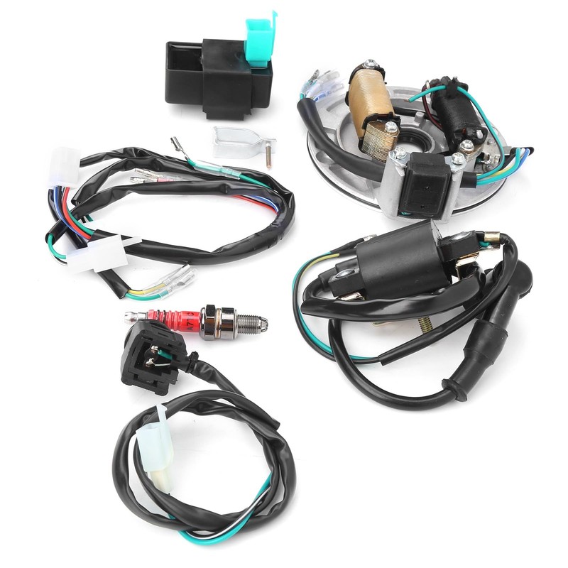 Acouto Ignition Coil Stator CDI Wiring Harness Spark Plug Kit
