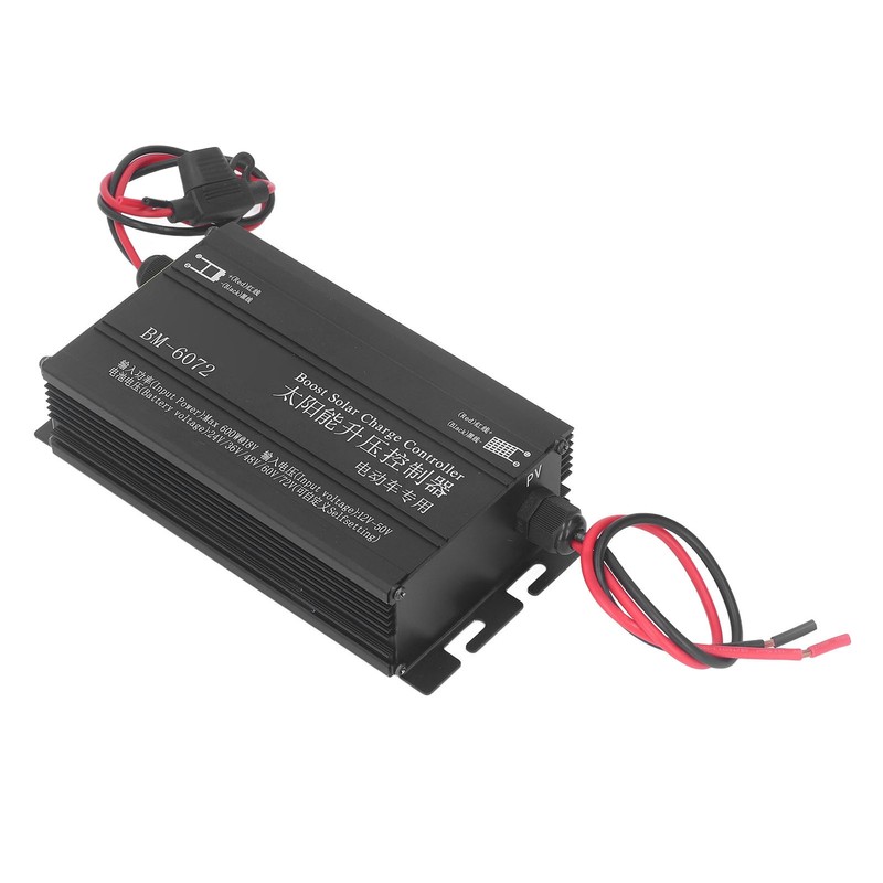 600W MPPT Boost Solar Charge Controller 12‑50V Input LCD Display