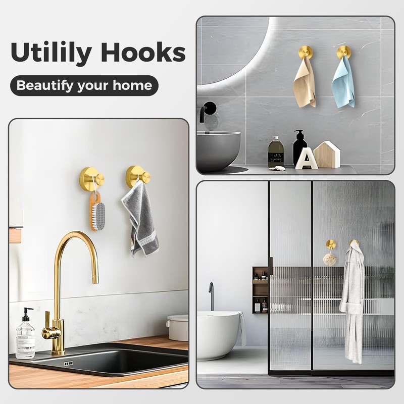 Shower Hooks for Inside Shower,Suction Cup Hooks for Glass Window,Removable