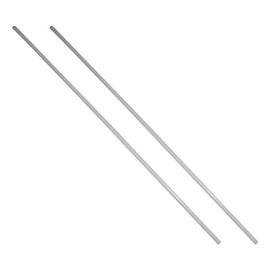 Othmro 2pcs Plastic Round Rod 0.59inch Dia 39inch Length, White (POM) Polyoxymethylene Rods Engineering Plastic Round Bars(15mm) for DIY Craft Tool, Non-Marring Fixtures
