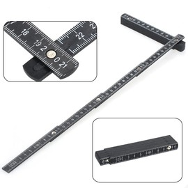 1M Slide Ten-Parts Fold Up Rulers 3ft Folding Versatile Inside Reading Carpenter's Ruler Education Meter Lightweight and Compact Measuring Tool BBZY