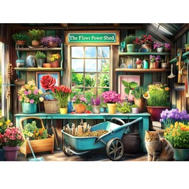 300 Piece Puzzles for Adults, Plant Puzzles 300 Pieces for Adults Kids Seniors Cat Jigsaw Puzzle Games Premium Cardboard Jigsaw Puzzles Family Activity Night Gift Toy 20.5x15in